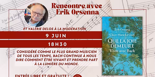 Rencontre avec Erik Orsenna 