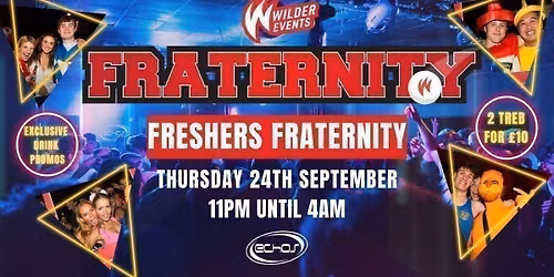 Fraternity Presents: FRESHERS Thursday Special \ud83e\udd73\ud83d\udd7a\ud83e\udea9