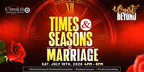 Times and Seasons in Marriage - (Matters and Moments)