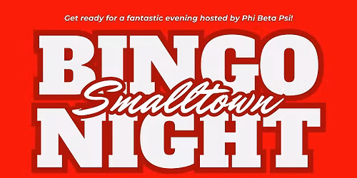 Phi Beta Psi Smalltown Bingo