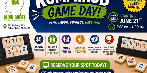 Rummikub Game Day - Monthly