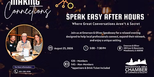 Making Connections - Speak Easy After Hours Networking Event