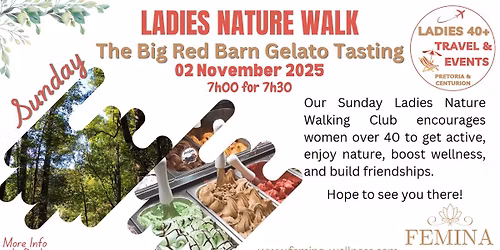 Nature Walk - The Big Red Barn & Gelato Tasting