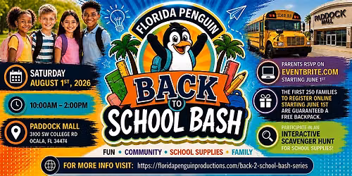 Florida Penguin Back to School Bash - Paddock Mall