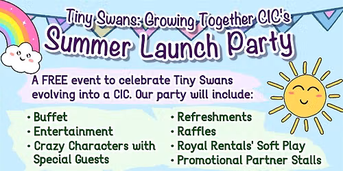 Tiny Swans CIC's Summer Launch Party