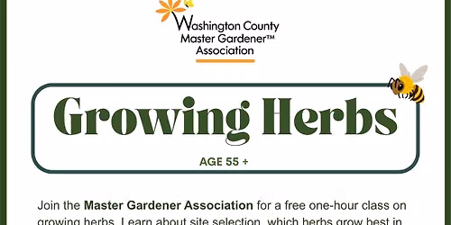 Growing Herbs | FREE Nature Class | 55 +