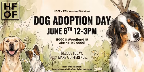 Dog Adoption Day! Friends of KCK Animal Services | June 6th