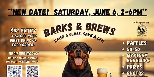 Barks & Brews, June 6