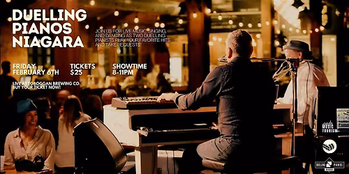 Duelling Pianos Niagara at Toboggan Brewing Company