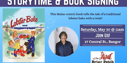 Storytime & Booksigning for Lobster Bake and Blueberry Cake by Karen Richards Toothaker