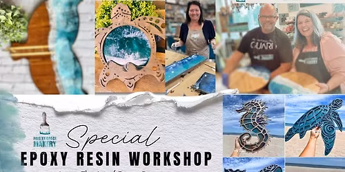Epoxy Resin Workshop in Fernandina Beach | DIY Charcuterie Board & Coastal Art Class