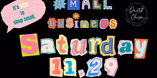 Small Business Saturday: It\u2019s COOL to shop Small.