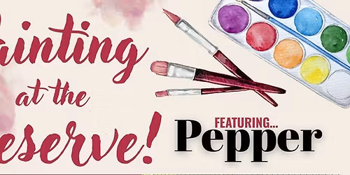 Painting at the Preserve with Pepper the Opossum