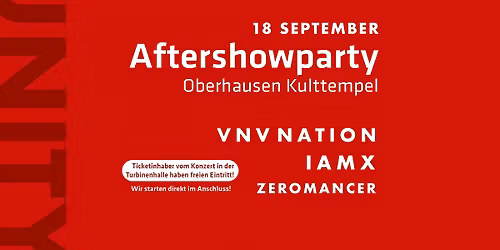 UNITY Tag 1 - Aftershowparty