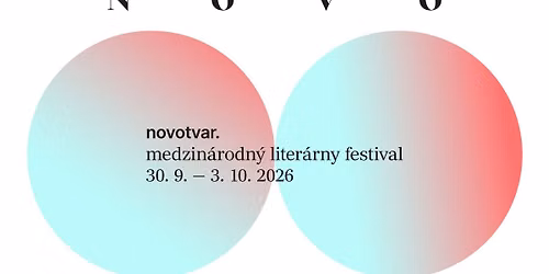 Novotvar 2026 | Medzinárodný literárny festival
