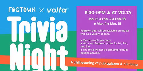 Volta x Fogtown Trivia Night
