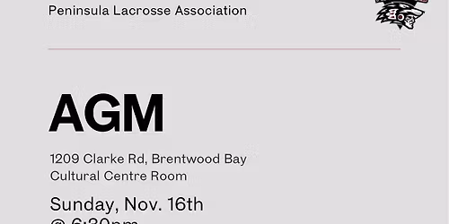Peninsula Lacrosse AGM 2025