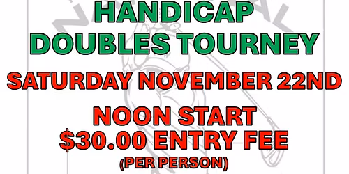 TWO SHAMROCKS "PICK YOUR TWO" HANDICAP DOUBLES GOLDEN TEE TOURNEY - SATURDAY NOV. 22ND - $250+ ADDED