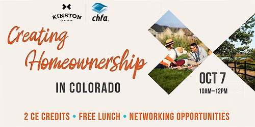 Creating Homeownership in Colorado Lunch & Learn (2 CE)