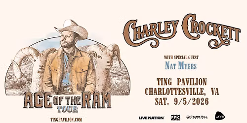 WNRN Presents: Charley Crockett - Age of the Ram Tour