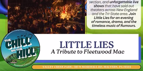 The Chill on the Hill Concert Series Finale: Little Lies- A Tribute to Fleetwood Mac