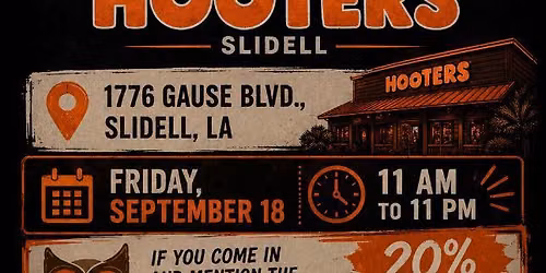 Hooters Slidell CGTLEA GIVE BACK DAY