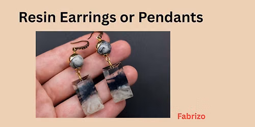 Resin Earrings or Pendants