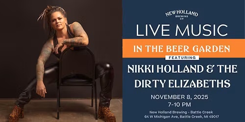 Live Music with Nikki Holland & The Dirty Elizabeths at Battle Creek Brewpub!