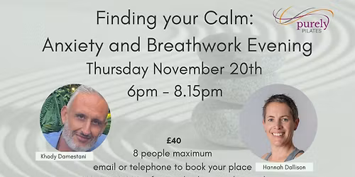 Finding your Calm: Anxiety and Breathwork Evening