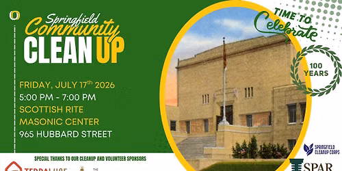 Community Cleanup: Scottish Rite 100 Year Anniversary