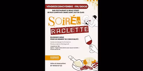 Soir\u00e9e raclette et Dj !!