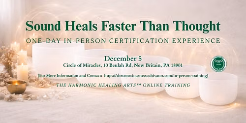 One-Day Sound Healing Training in Pennsylvania \u2014 Become a Certified Sound Healer