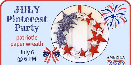 Pinterest Party: Patriotic Paper Wreath