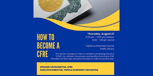 AFP August Meeting :: How to Become a CFRE