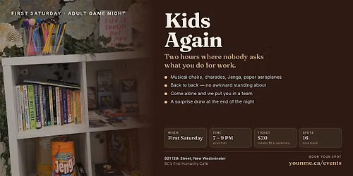 Kids Again: Adult Game Night