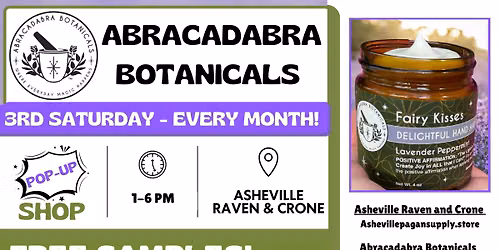 Abracadabra Botanicals Skincare Pop-Up