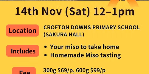 Miso making Workshop