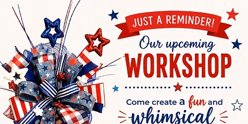 Stars, Stripes and Ribbon Tails Wreath Swag Class