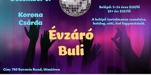\u00c9vz\u00e1r\u00f3 Buli \/ End of year party 