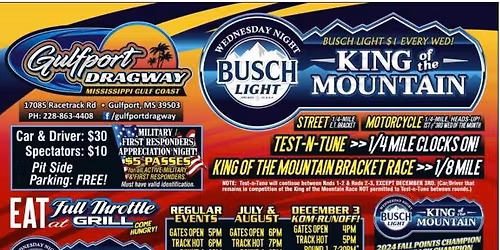 Wednesday Bush Light King of the Mountain 