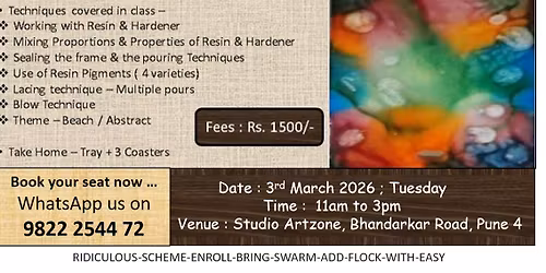 Resin Tray n Coasters Workshop