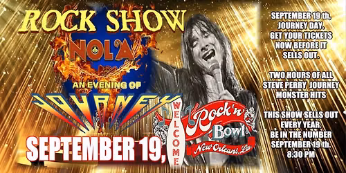 Rock Show NOLA: Journey |  Rock'n'Bowl\u00ae New Orleans