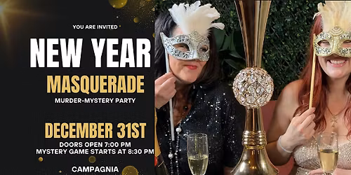 The Golden Feather Masquerade: M**der-Mystery NYE Dinner