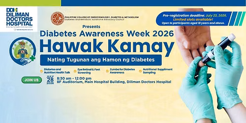 Diabetes Awareness Week 2026: Hawak Kamay Nating Tugunan and Hamon ng Diabetes