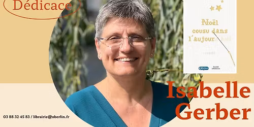 D\u00e9dicace avec Isabelle Gerber mercredi 26 novembre \u00e0 15h