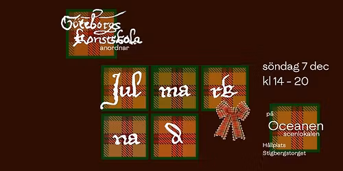 G\u00f6teborgs konstskolas Julmarknad | 7 december | Oceanen