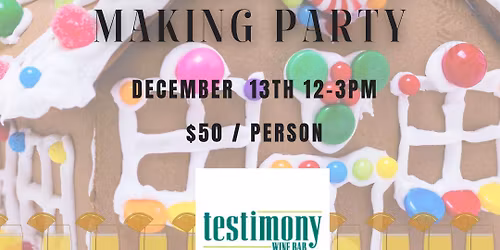 Unlimited Mimosa and Gingerbread House Decorating