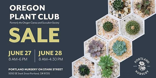 Oregon Plant Club Sale at Portland Nursery