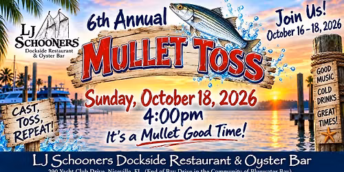 7th Annual Mullet Toss at Bluewater Bay Marina