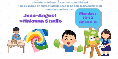 Summer Art + Stem Camp Every Monday June-August 